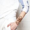 Bare | Bronze Laser Cut Lace Cuff Bracelet