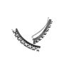 Nancy Newberg | Ruthenium Plated Silver Baguette Diamond Ear Climbers