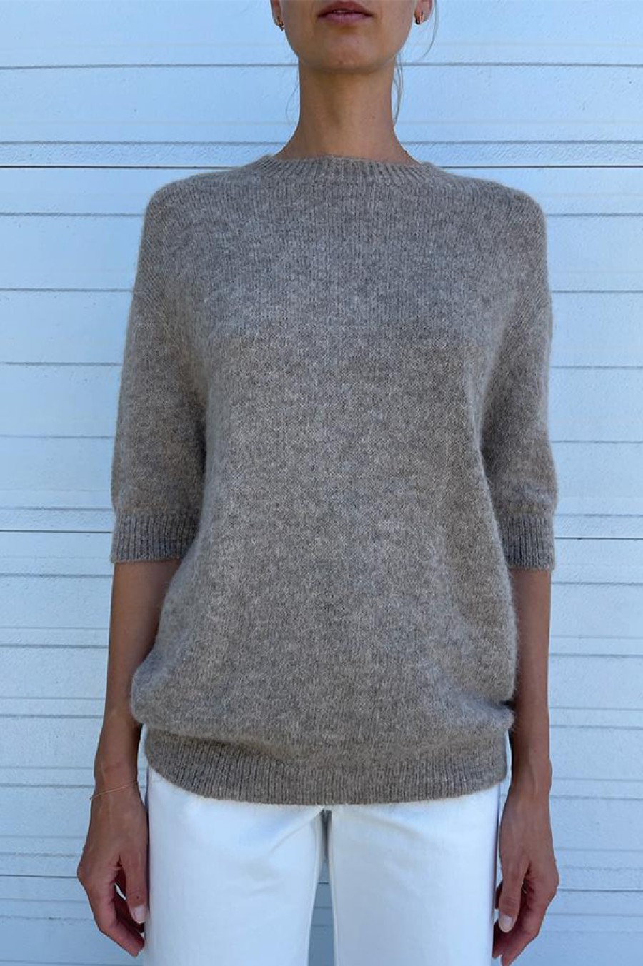 Lauren Manoogian | Short Sleeve Crewneck Sweater In Moth