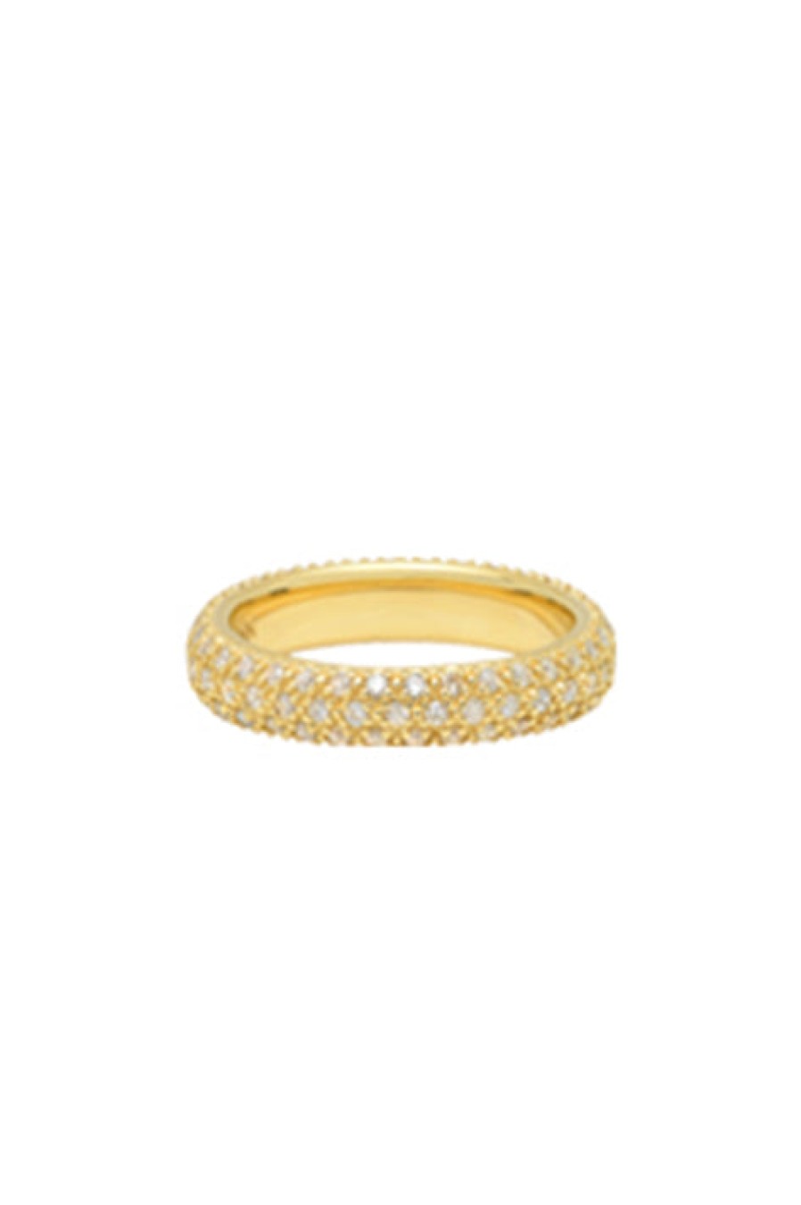 Nancy Newberg | 14K Yellow Gold Pave Diamond Ring