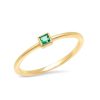 Eriness | Emerald Princess Cut Pinky Ring