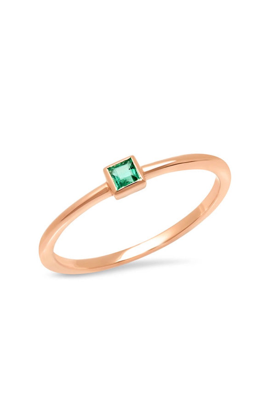 Eriness | Emerald Princess Cut Pinky Ring