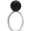 Eriness | Black & White Diamond Disco Ball Ring