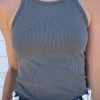 RicherPoorer | Gunmetal Vintage Ribbed Tank