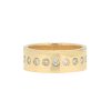 Nancy Newberg | 14K Yellow Gold Narrow Cigar Band With Dots Of White Diamonds