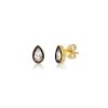 Nancy Newberg | 14K Yellow Gold Pear Cut White Topaz Earrings