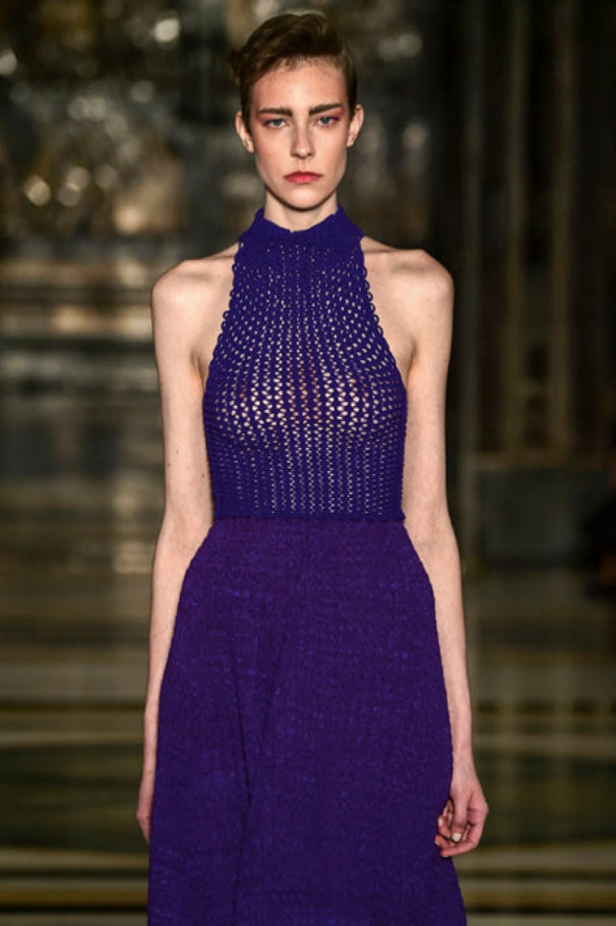 Mark Fast | Purple A-Line Dress