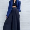 Dusan | Wide Leg Linen Pants In Navy