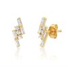 Eriness | Diamond Triple Row Studs