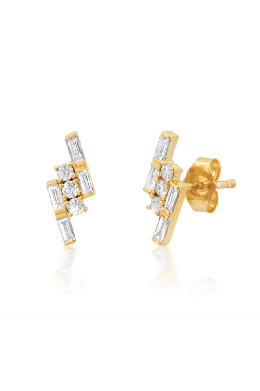 Eriness | Diamond Triple Row Studs