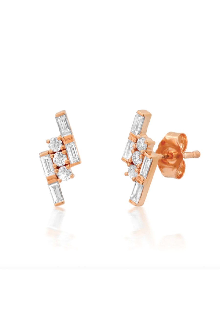 Eriness | Diamond Triple Row Studs