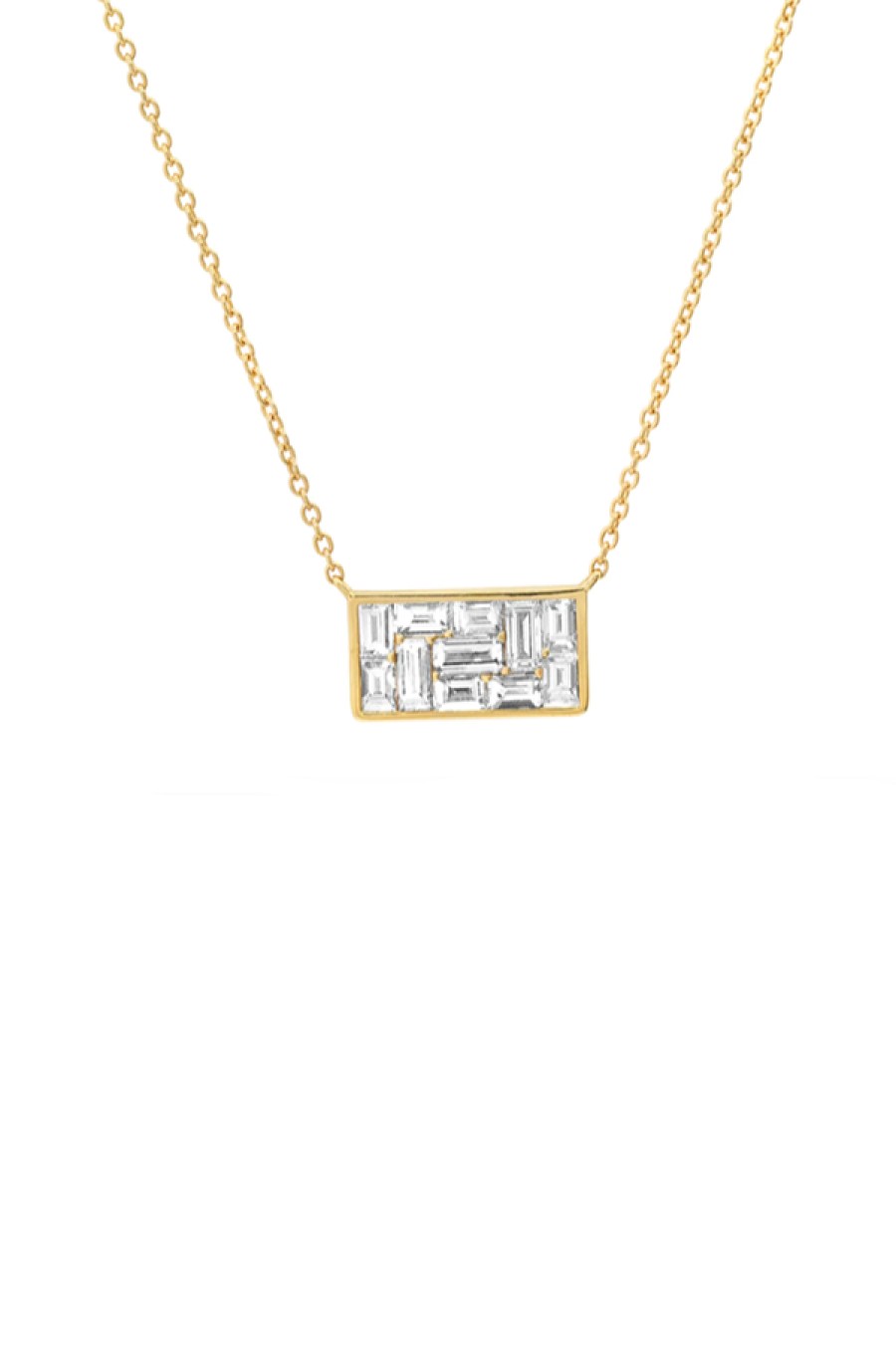 Eriness | Diamond Rectangle Illusion Necklace