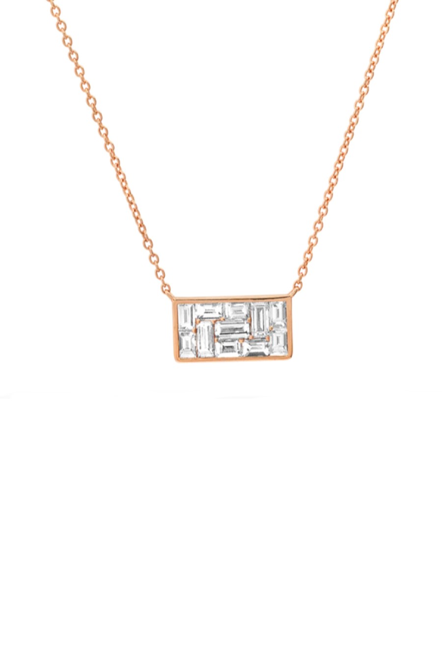 Eriness | Diamond Rectangle Illusion Necklace