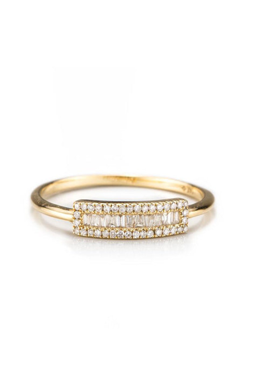 Zofia Day | Baguette Petite Shield Ring