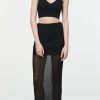 Maria McManus | Crepe Ribbed Skirt In Black (Sold Out)