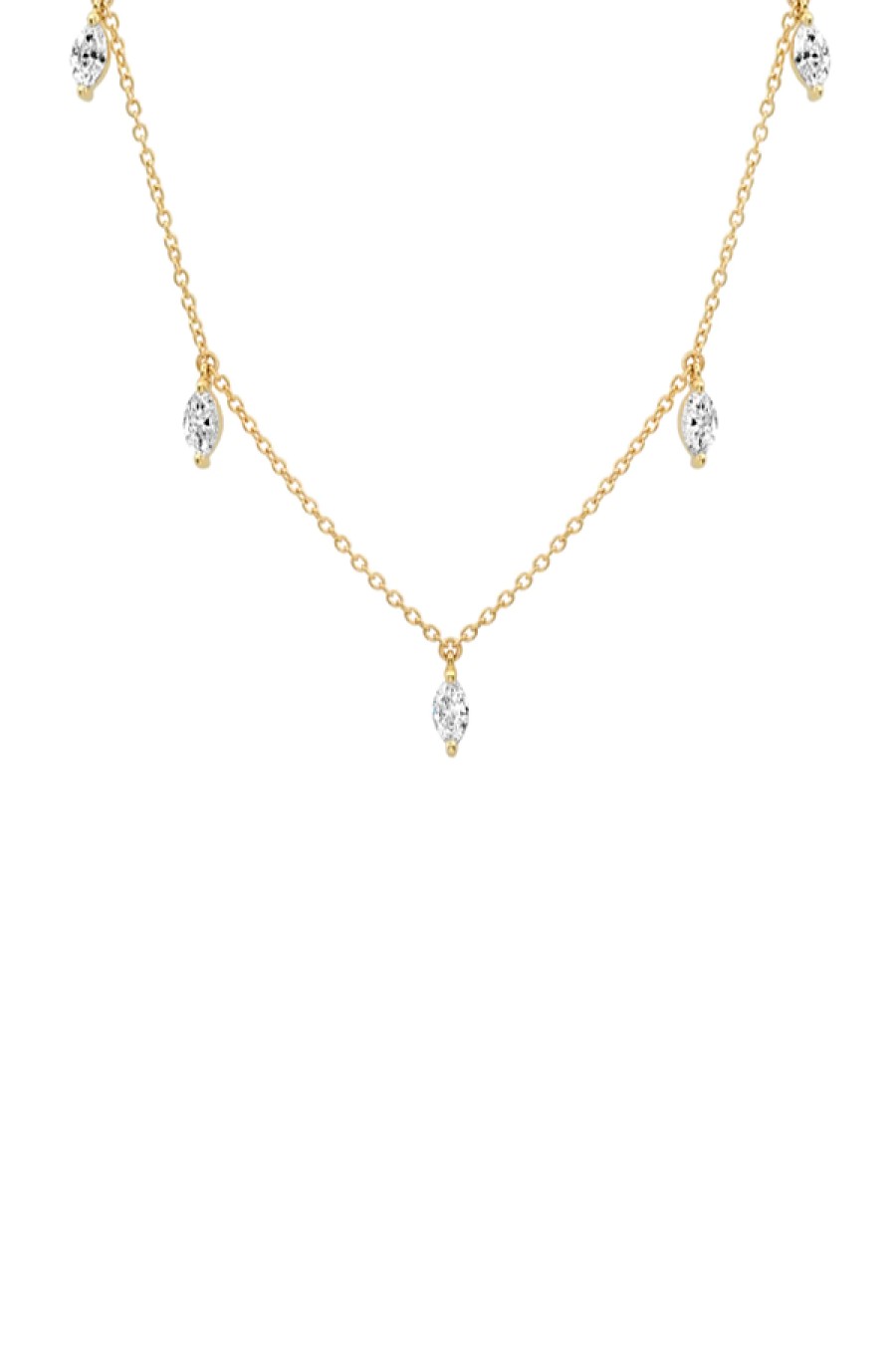 Eriness | Diamond Marquise Sun Ray Necklace