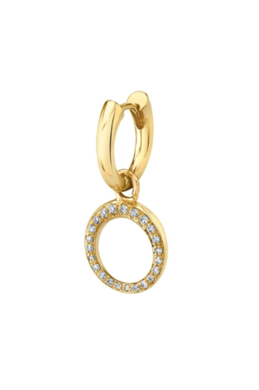 Gabriela Artigas | Rising Drop With White Pave Diamonds On Colmillo Huggie