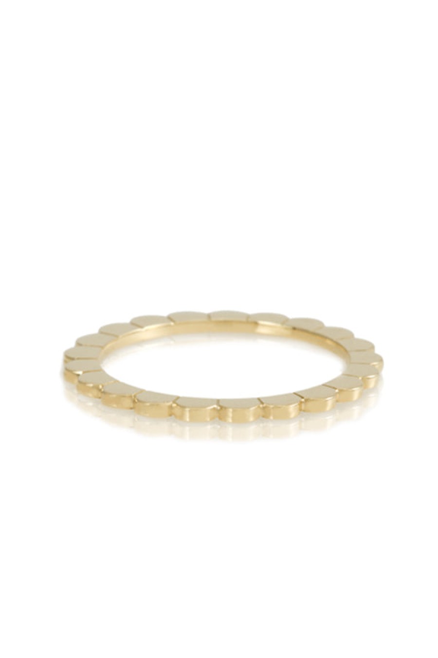 Nancy Newberg | 18K Yellow Gold Scalloped Ring