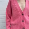 Odeeh | Crystal Buttons Cardigan In Candy Pink (Sold Out)