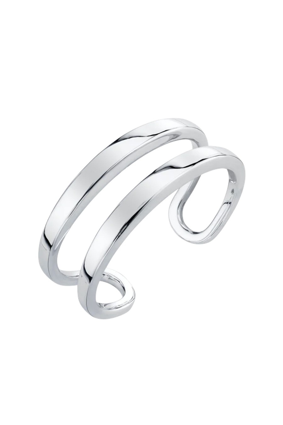 Gabriela Artigas | Dual Beam Cuff In White Bronze