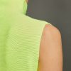 Christian Wijnants | Kewi Whole Garment Knit Sleeveless Top In Fluorescent Yellow (Sold Out)