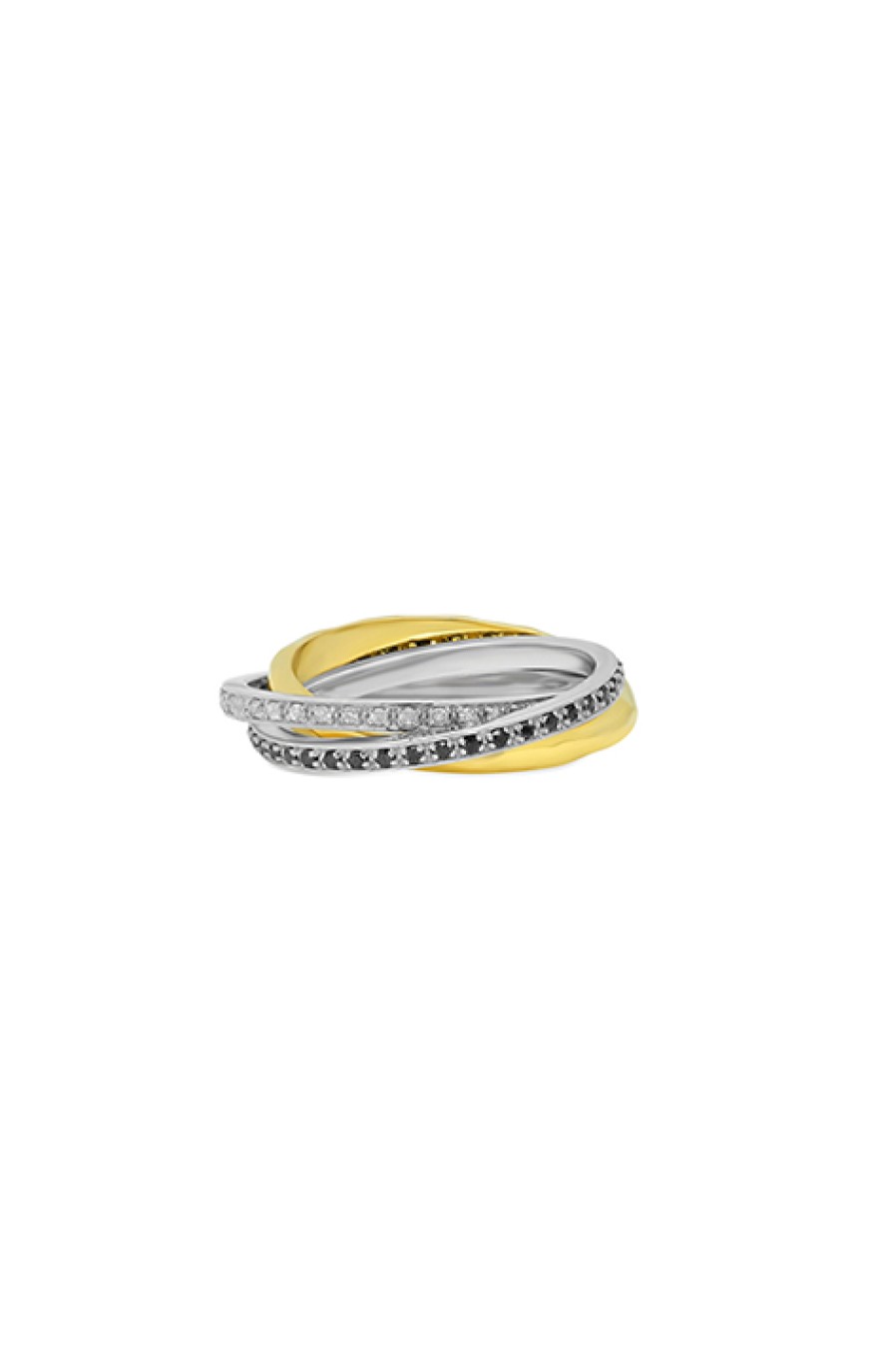 Nancy Newberg | Triple Rolling Ring In 14K Yellow Gold