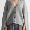 Maria McManus | Cocoon Split Sleeve Cardigan In Heather Gray (Sold Out)