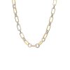 Nancy Newberg | Oval Link Necklace With Black Diamonds