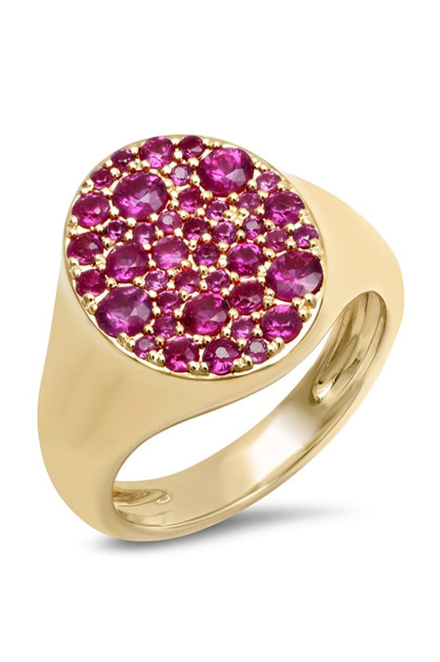 Eriness | Ruby Signet Pinky Ring