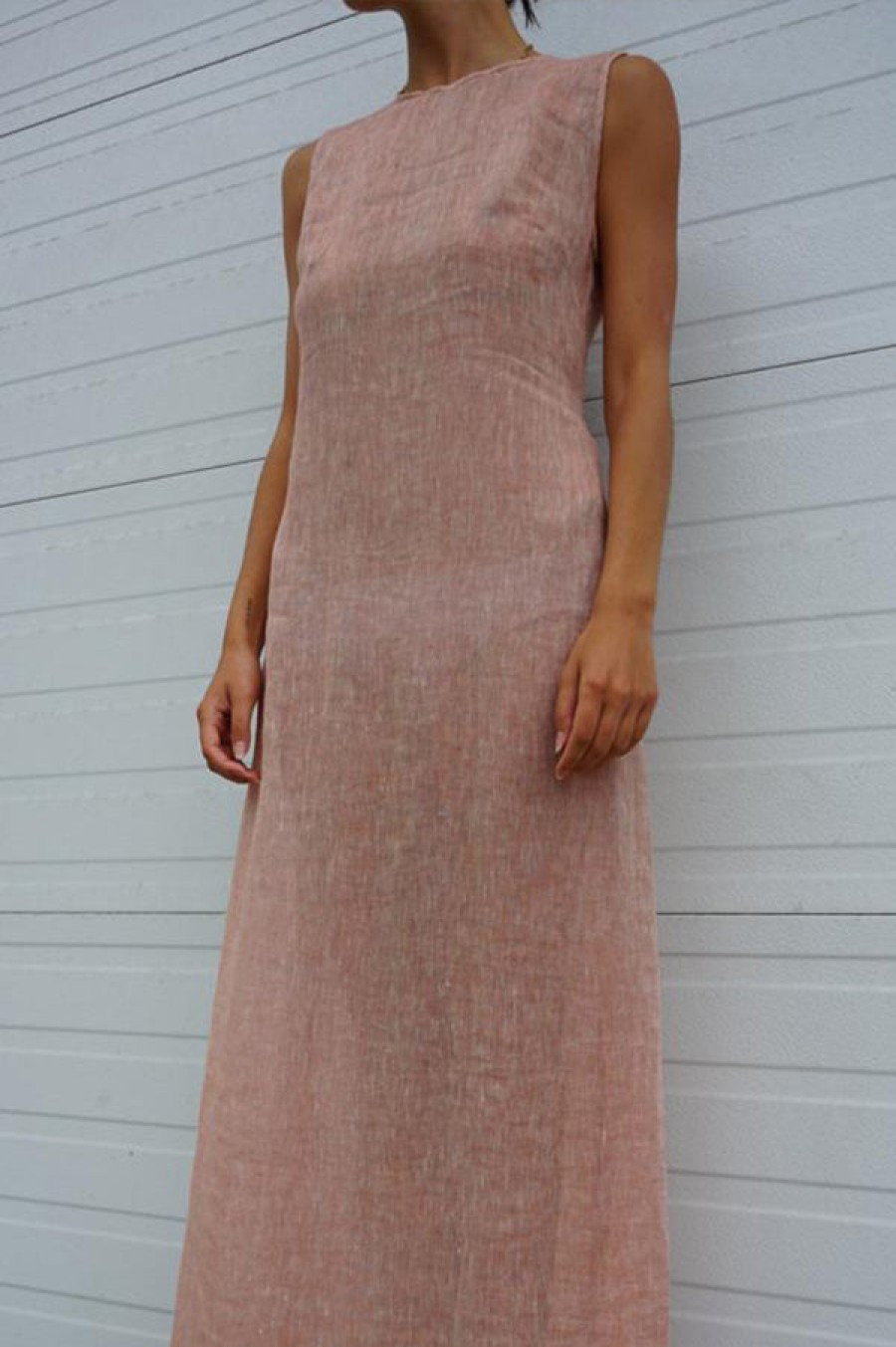 LE KASHA | Marassi Dress In Peach Orange