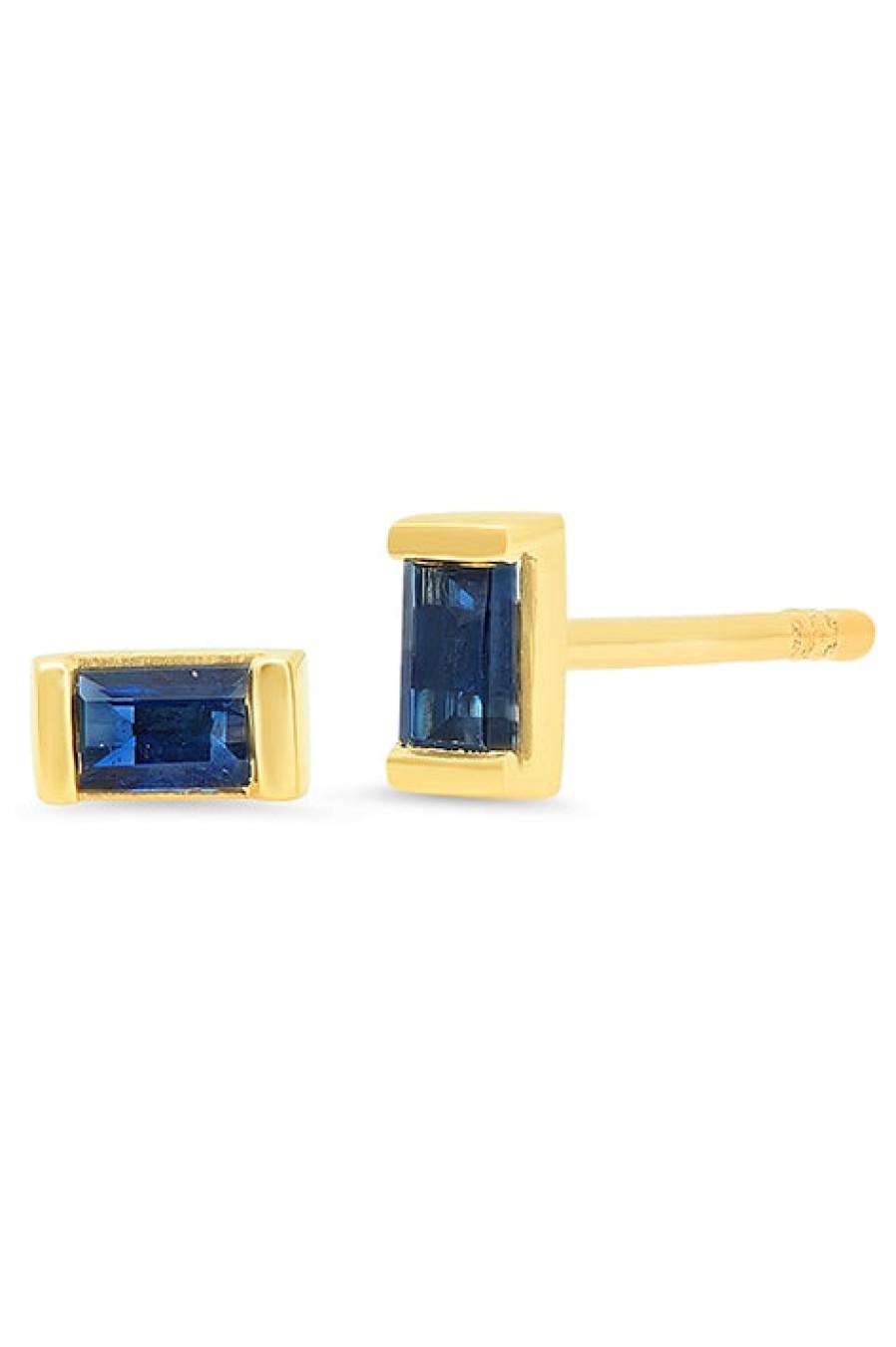 Eriness | Sapphire Baguette Studs