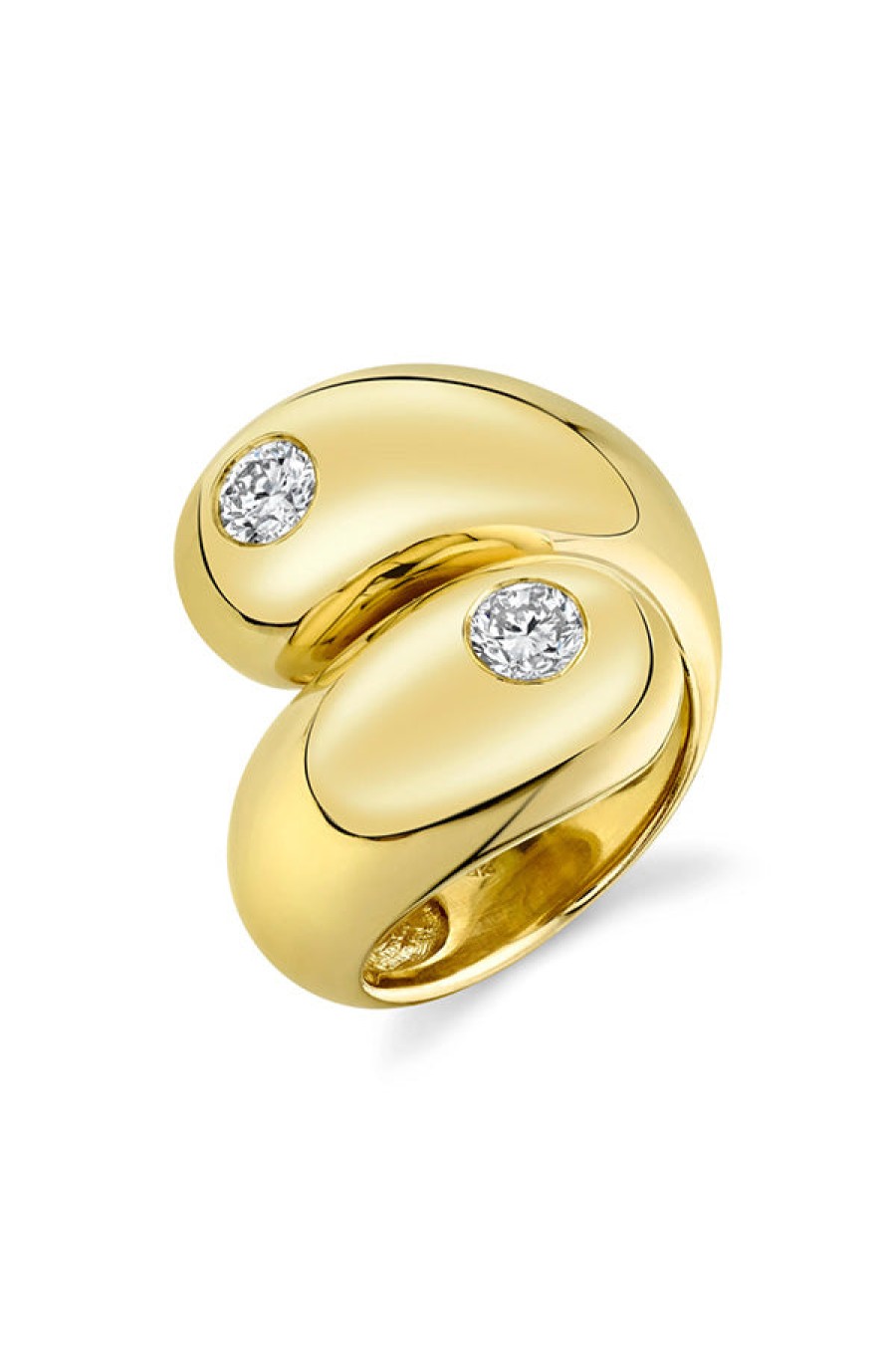 Gabriela Artigas | Double Apse Ring With Double Bezel Diamonds