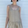 Chelsea Mak | Sofia Silk Slip Dress In Taupe