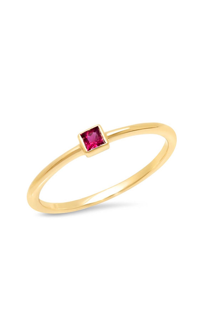 Eriness | Ruby Princess Cut Pinky Ring