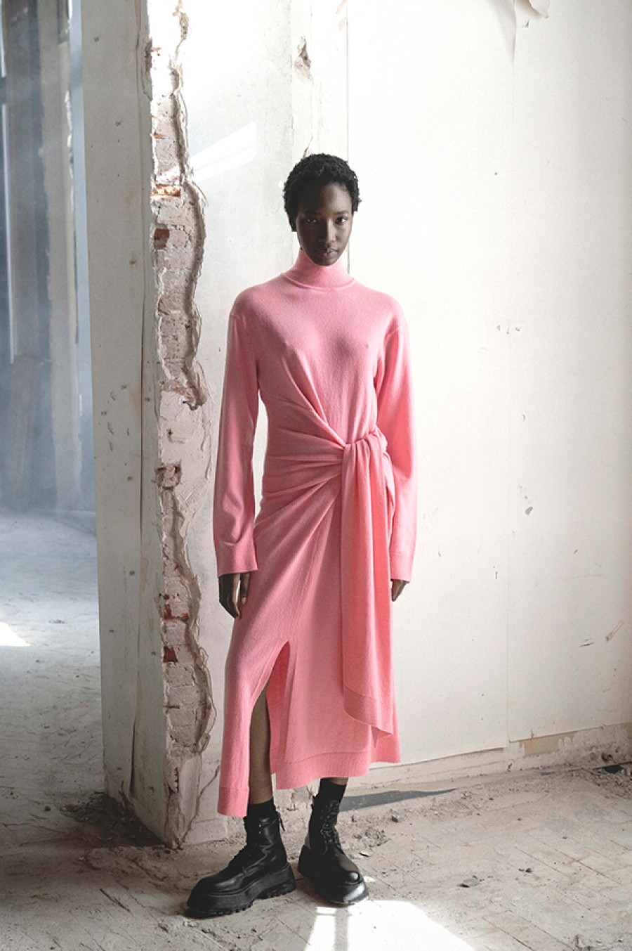 Christian Wijnants | Krissy Turtleneck Dress In Pink