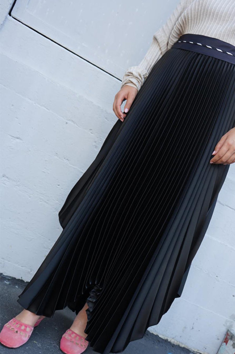 Valery Kovalska | Pleated Tux Skirt (Sold Out)