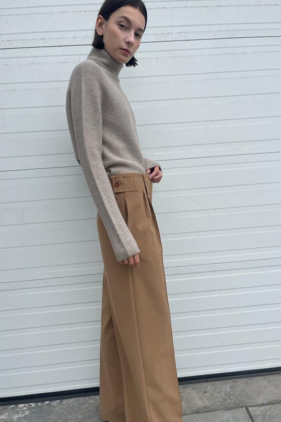 Beaufille | Ulla Wide Leg Trousers In Camel