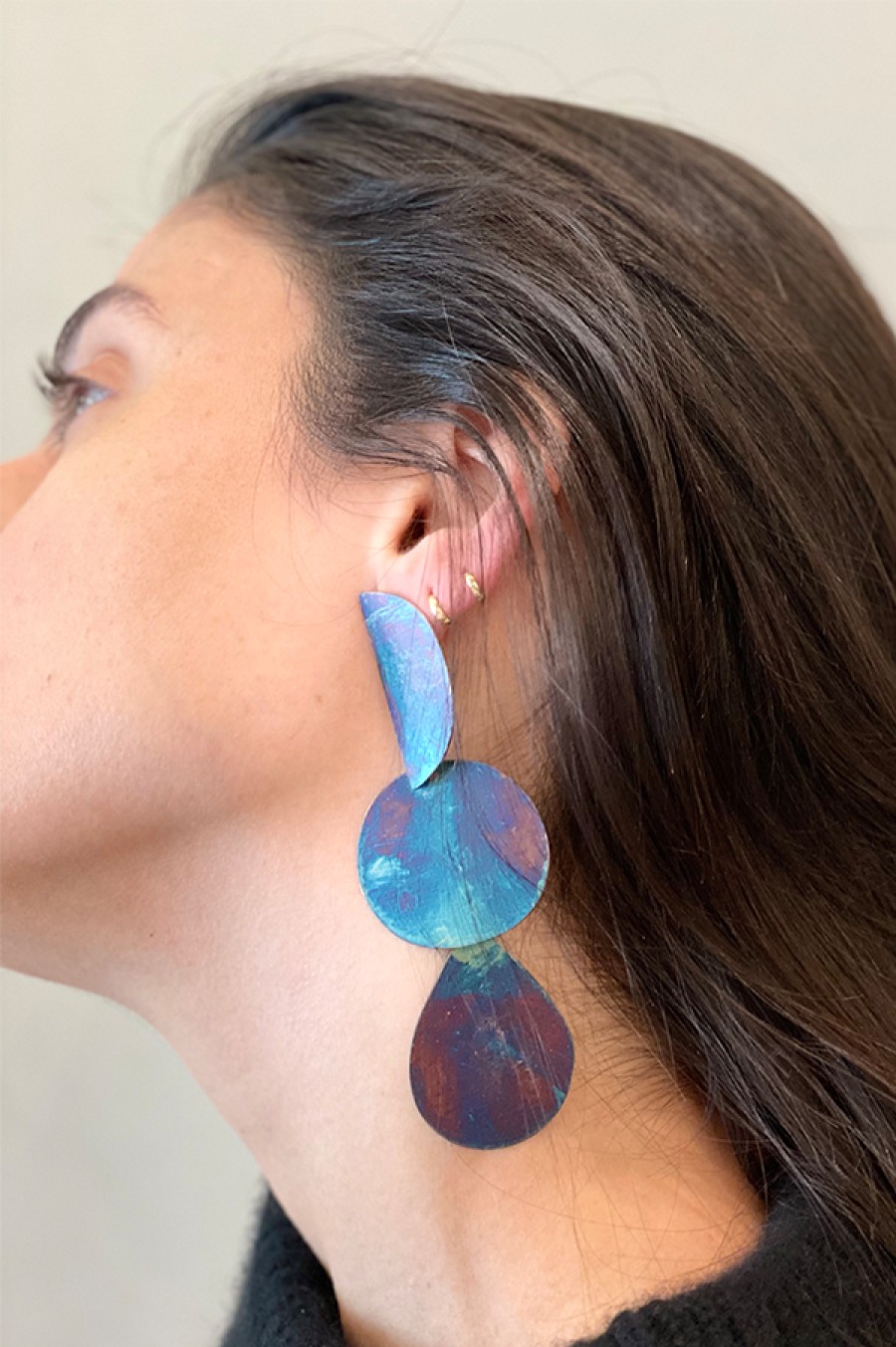 Annie Costello Brown | Mattea Iridescent Purple Earrings