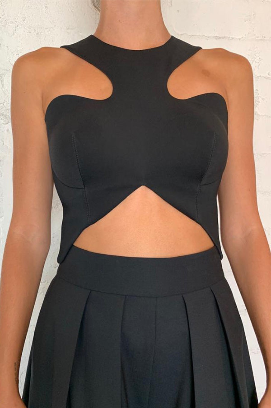 Valery Kovalska | Curved Crop Top (Sold Out)