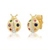 Eriness | Multi Colored Ladybug Studs