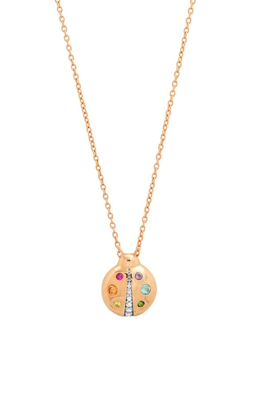 Eriness | Multi Colored Baby Ladybug Necklace