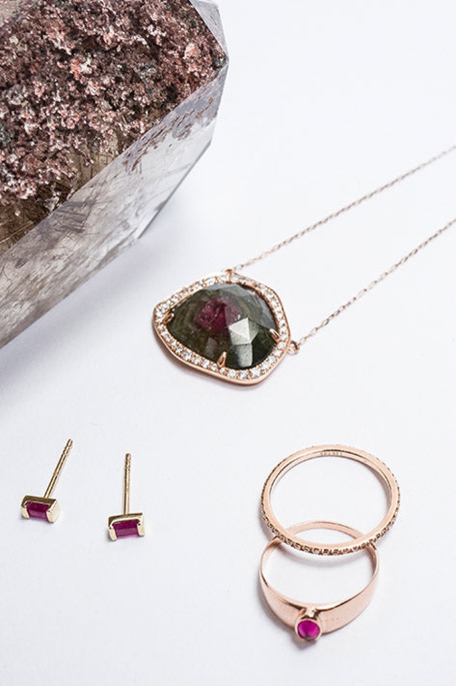 Zofia Day | Watermelon Tourmaline Necklace