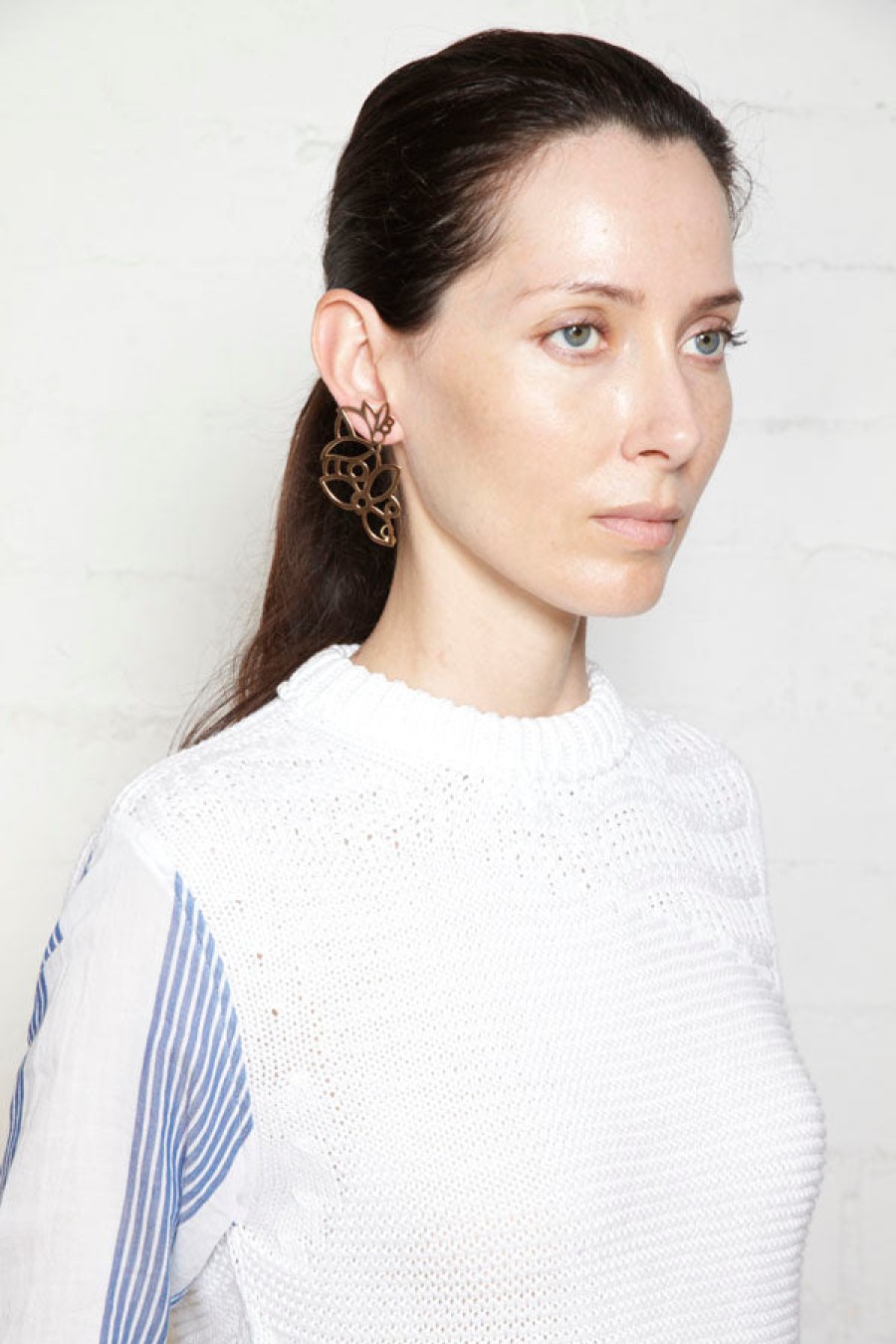 Bare | Bronze Laser Cut Lace Ear Cuff Earring