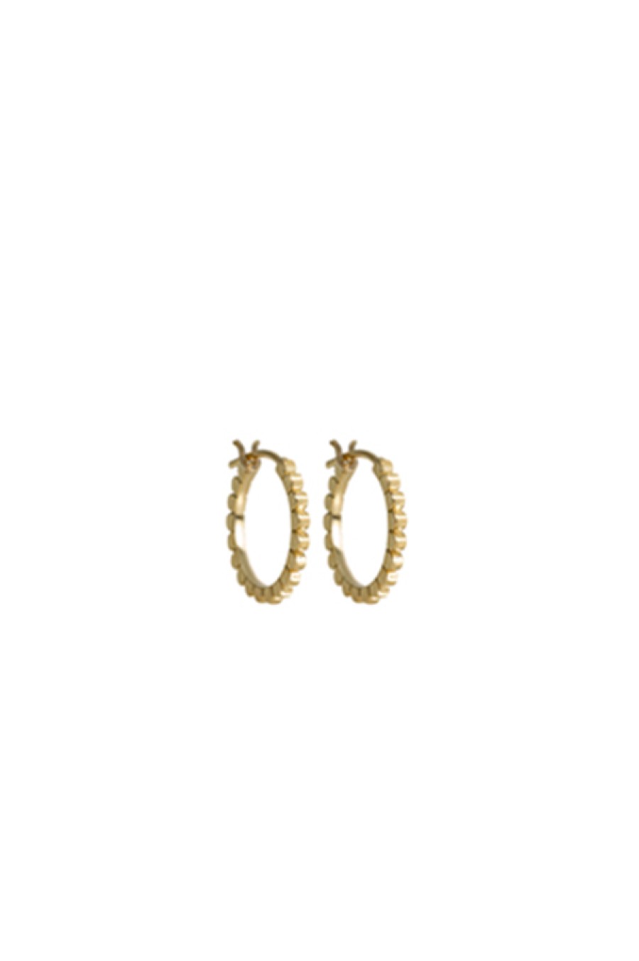 Nancy Newberg | 14K Yellow Gold Small Daisy Hoops