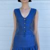 Chelsea Mak | D'Orsay Top In Blue