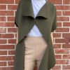 Aliona Kononova | Open Front Jacket In Olive