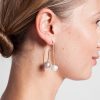 Aesa | Allium Frost 14K Freshwater + Grey Pearl Earrings