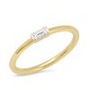 Eriness | Diamond Baguette Solitaire Ring