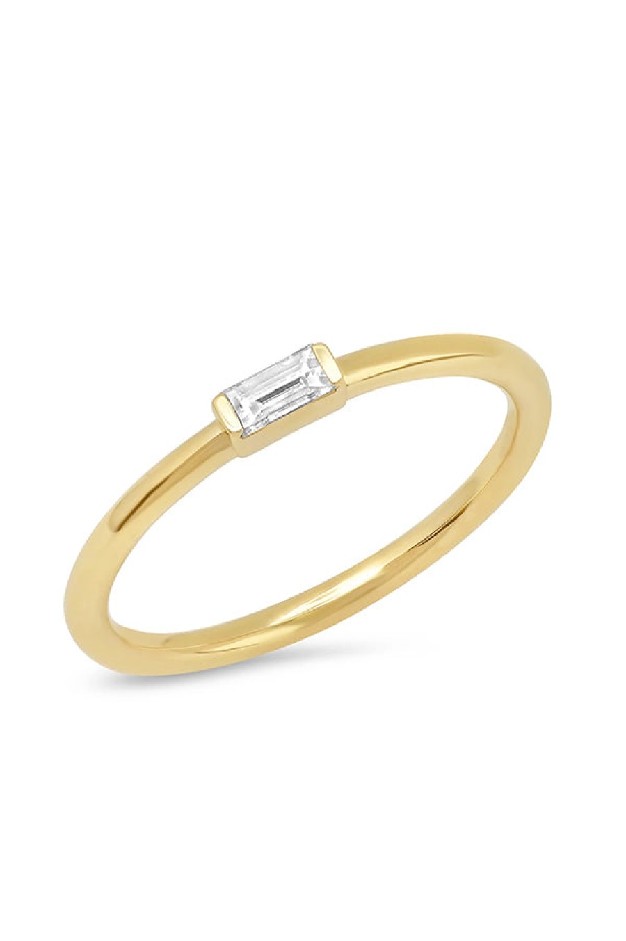 Eriness | Diamond Baguette Solitaire Ring