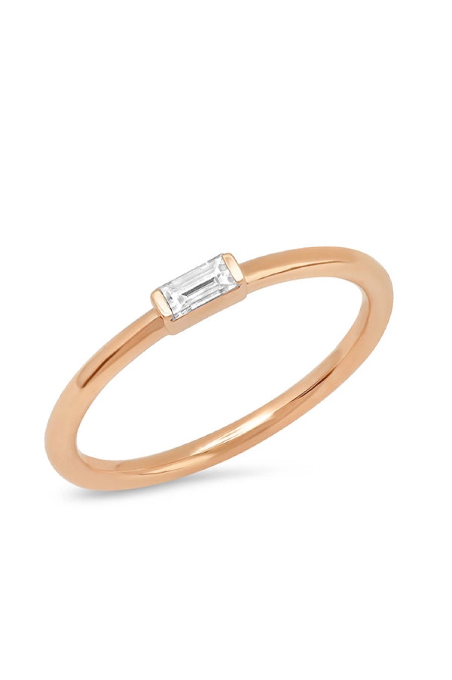 Eriness | Diamond Baguette Solitaire Ring